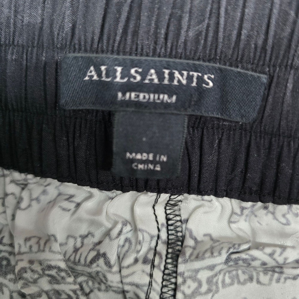 AllSaints Tyler Rafaela Wide Leg  Pants Women Medium Paisley Boho Relaxed - Picture 3 of 10